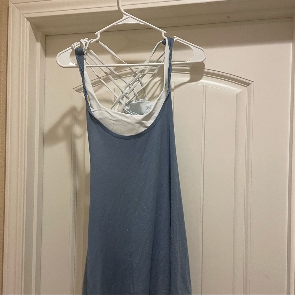 LULULEMON Monochrome Tank top with built in strapped bra